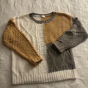 Colorblock Knit Sweater